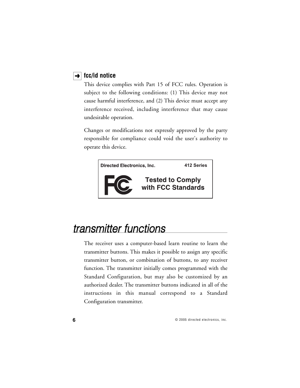 Directed Electronics 211HV User Manual | Page 7 / 19