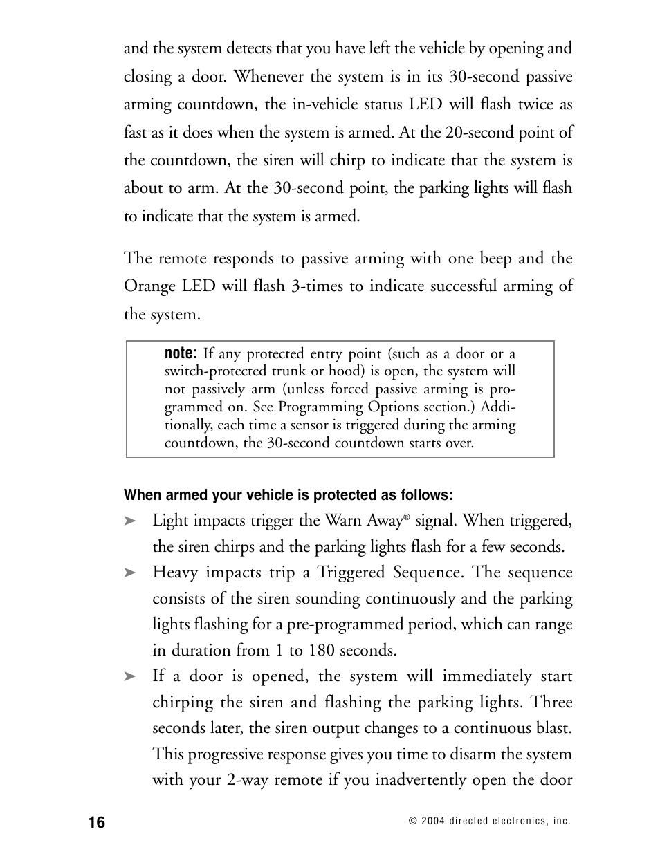 Directed Electronics 130XV User Manual | Page 20 / 52