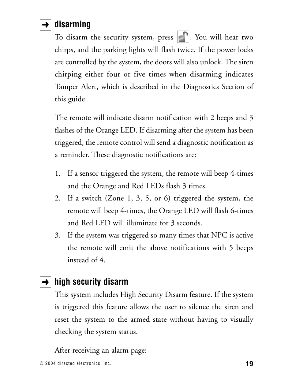 Directed Electronics 130XV User Manual | Page 23 / 52