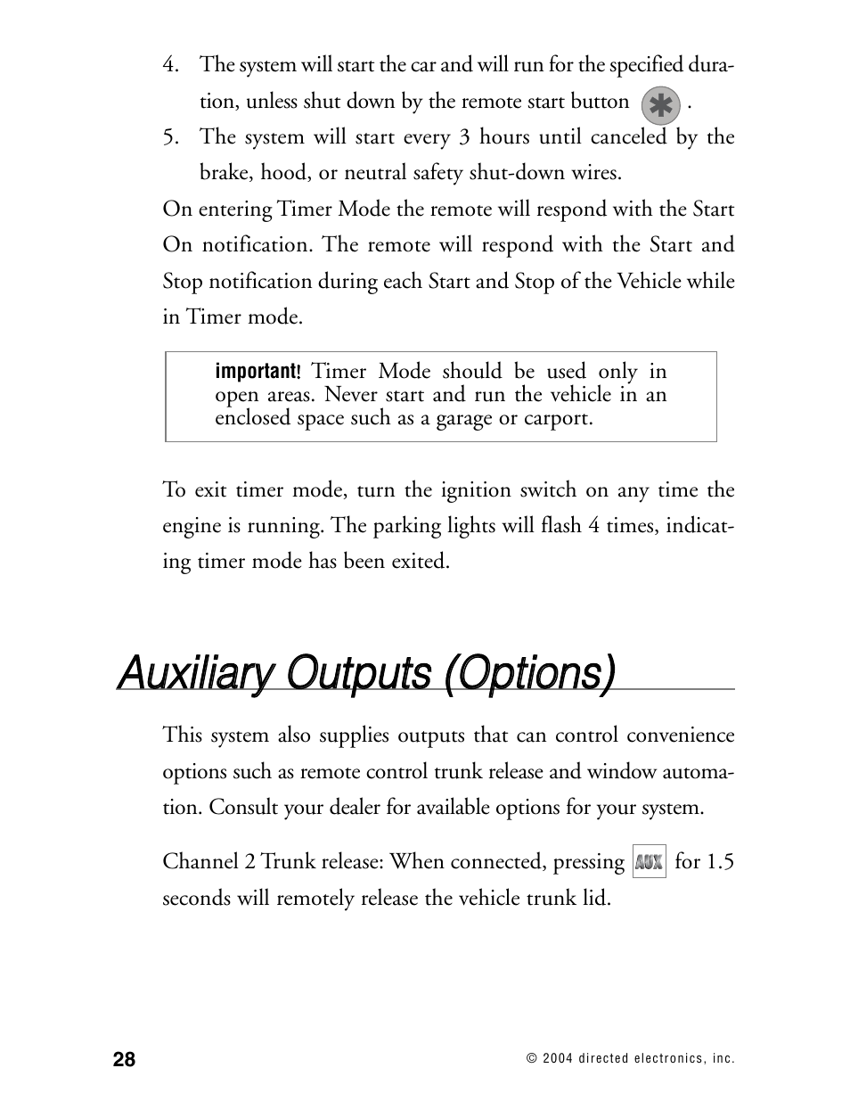 Directed Electronics 130XV User Manual | Page 32 / 52