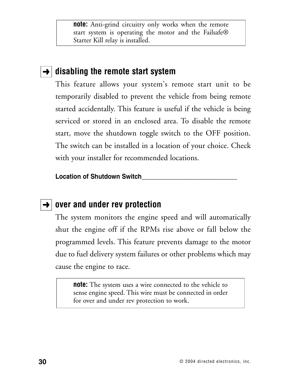 Directed Electronics 130XV User Manual | Page 34 / 52