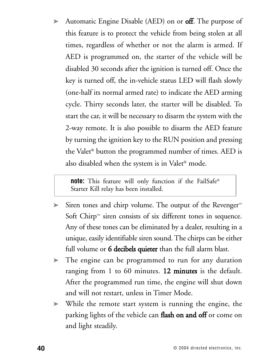 Directed Electronics 130XV User Manual | Page 44 / 52