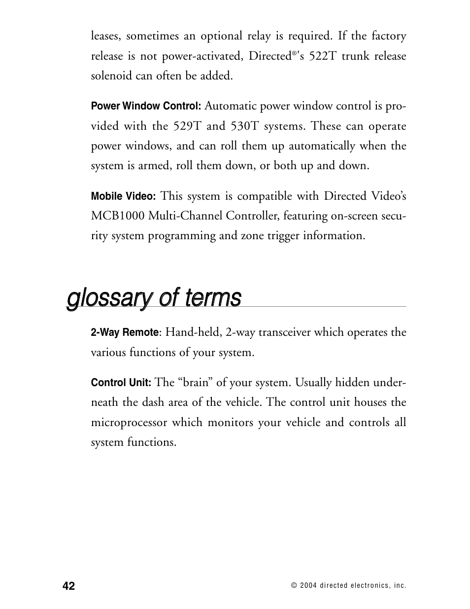 Directed Electronics 130XV User Manual | Page 46 / 52