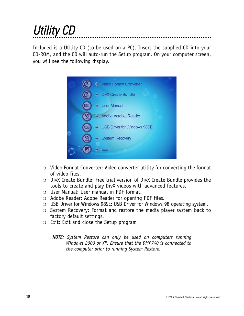 Uuttiilliittyy c cd d | Directed Electronics DMP040 User Manual | Page 18 / 58