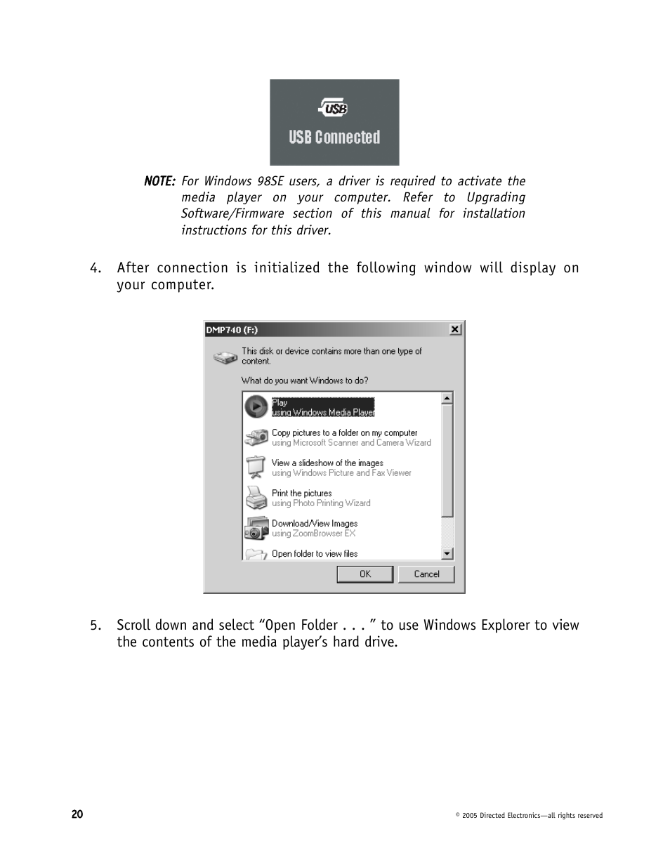 Directed Electronics DMP040 User Manual | Page 20 / 58