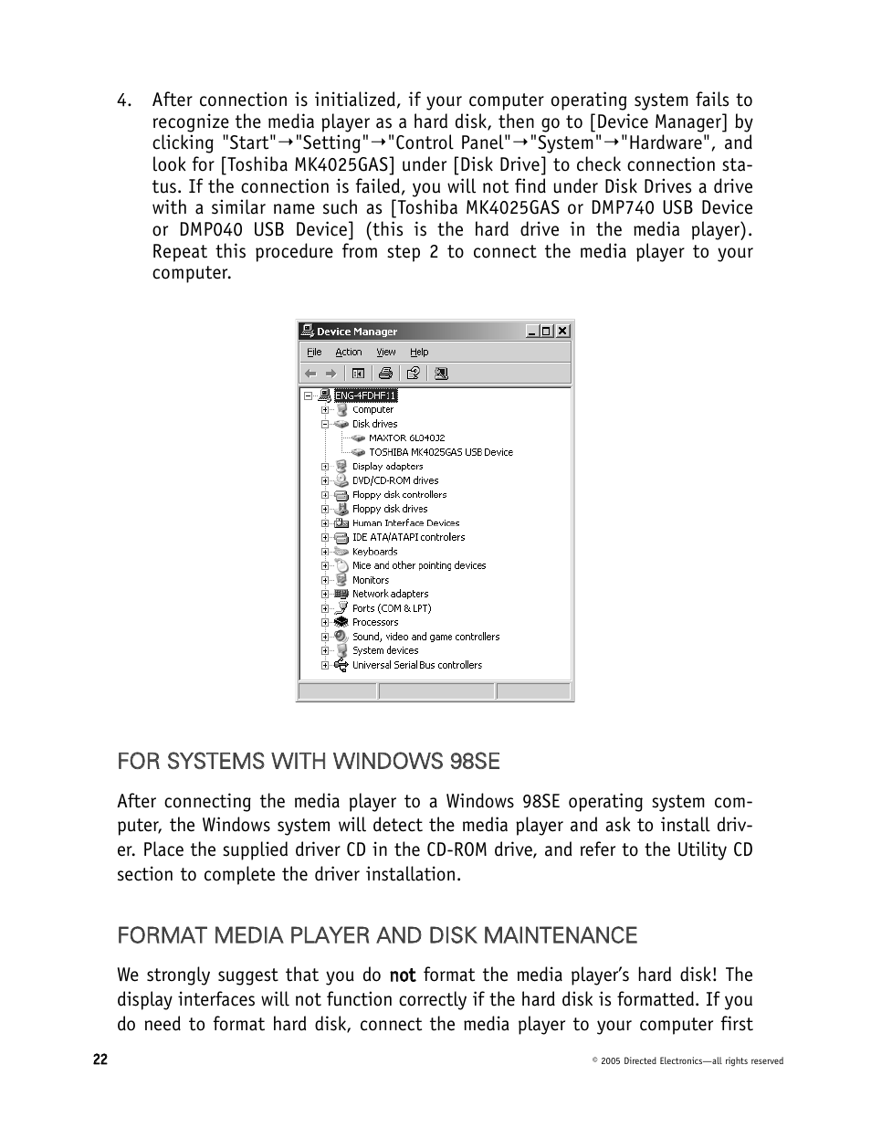 Directed Electronics DMP040 User Manual | Page 22 / 58