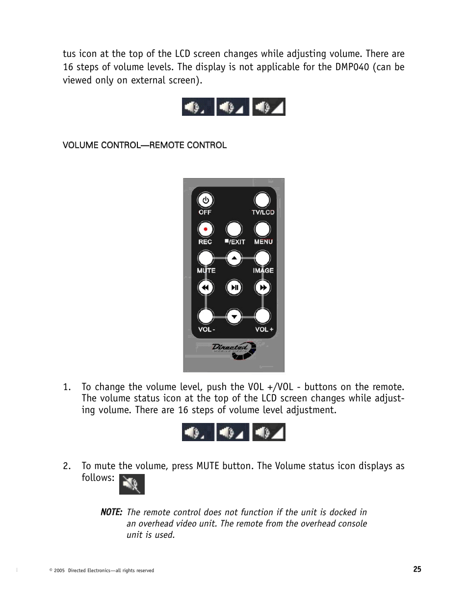 Directed Electronics DMP040 User Manual | Page 25 / 58