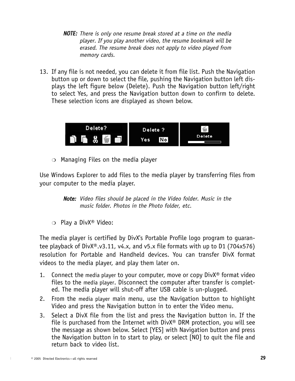 Directed Electronics DMP040 User Manual | Page 29 / 58