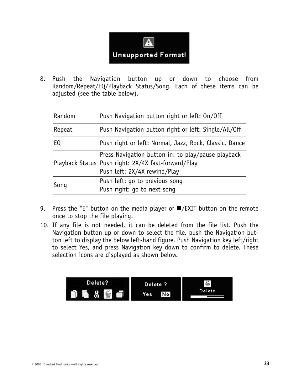 Directed Electronics DMP040 User Manual | Page 33 / 58