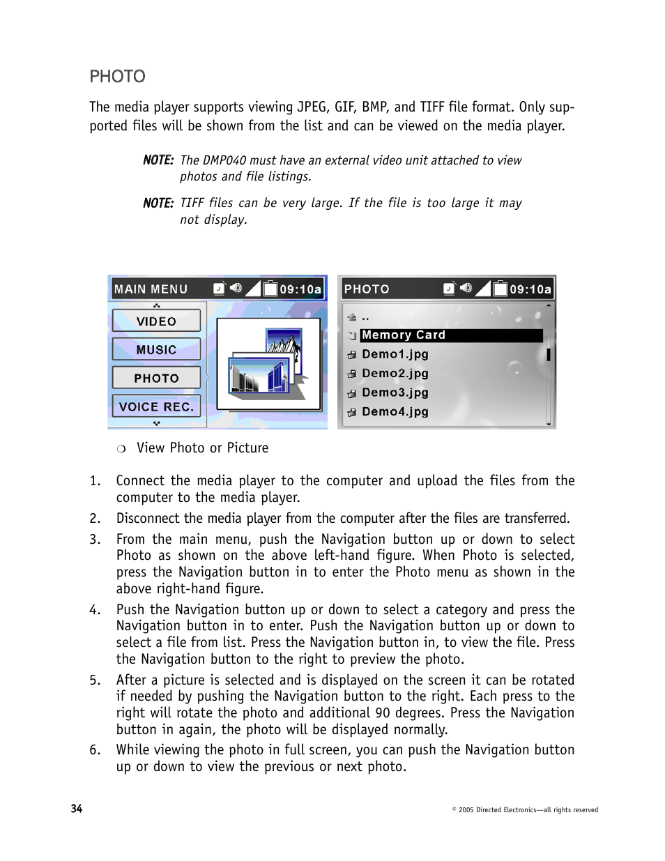 Directed Electronics DMP040 User Manual | Page 34 / 58