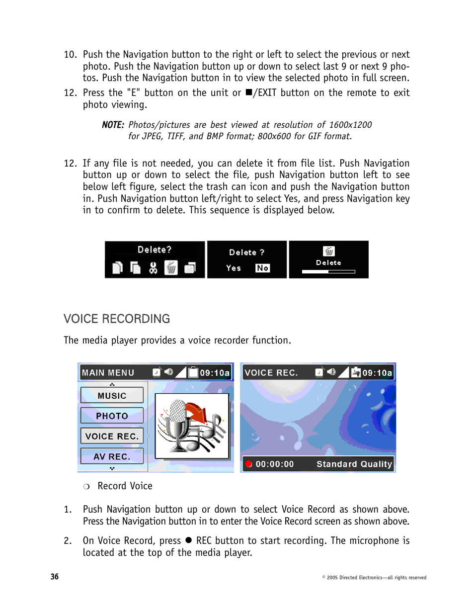 Directed Electronics DMP040 User Manual | Page 36 / 58