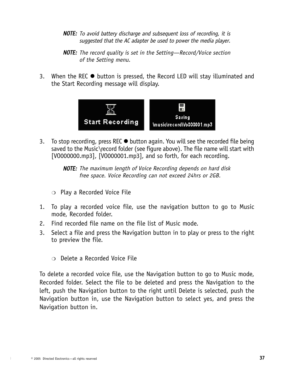 Directed Electronics DMP040 User Manual | Page 37 / 58