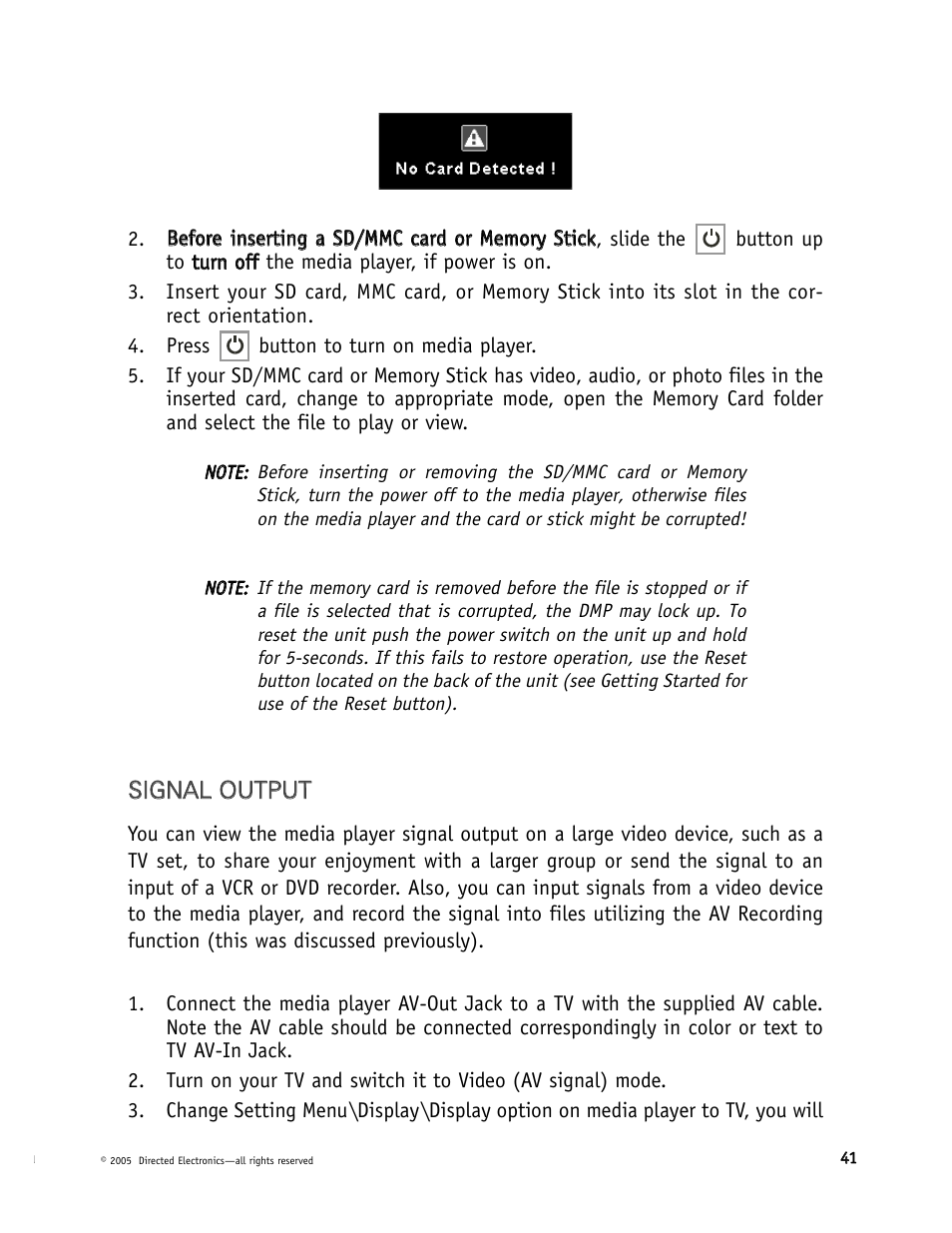 Directed Electronics DMP040 User Manual | Page 41 / 58