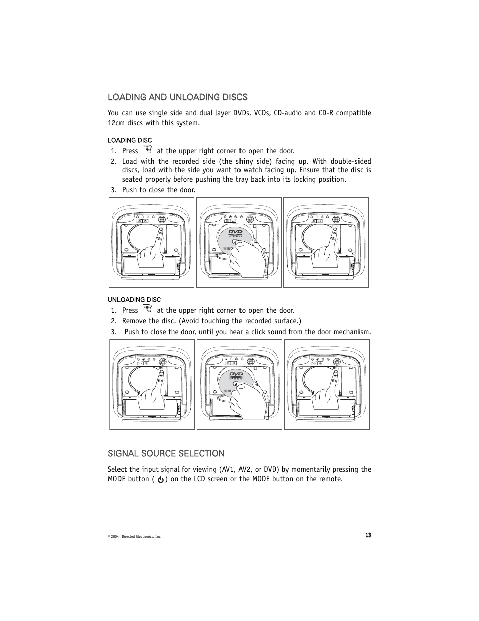 Directed Electronics OHD900 User Manual | Page 13 / 27