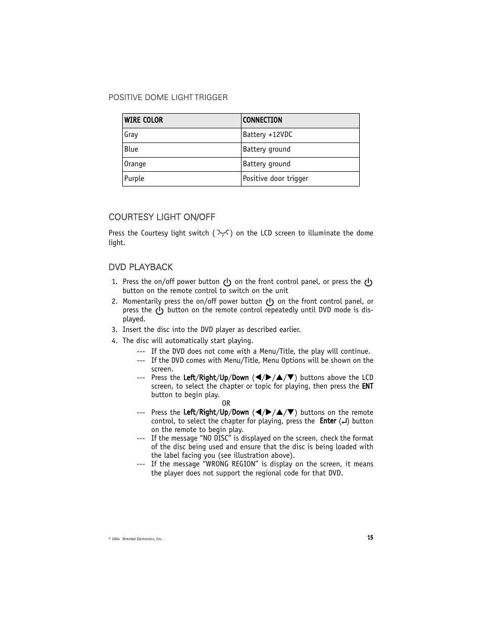 Directed Electronics OHD900 User Manual | Page 15 / 27