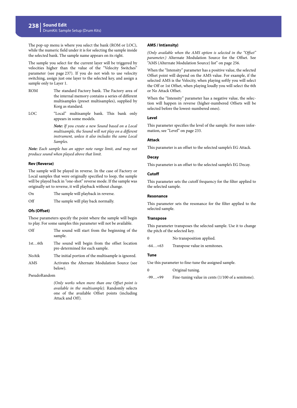 KORG Pa300 Arranger User Manual | Page 242 / 378