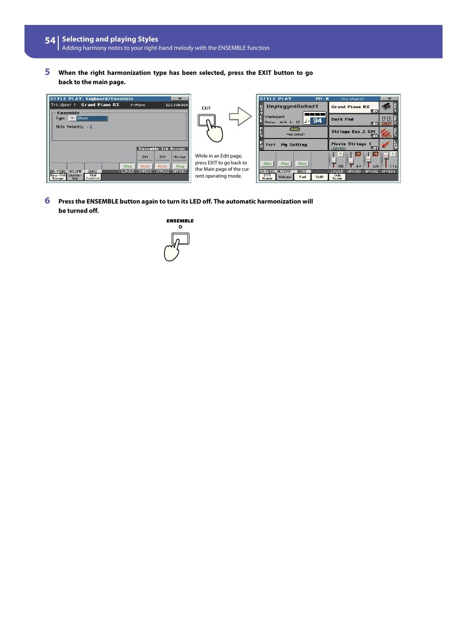 KORG Pa300 Arranger User Manual | Page 58 / 378