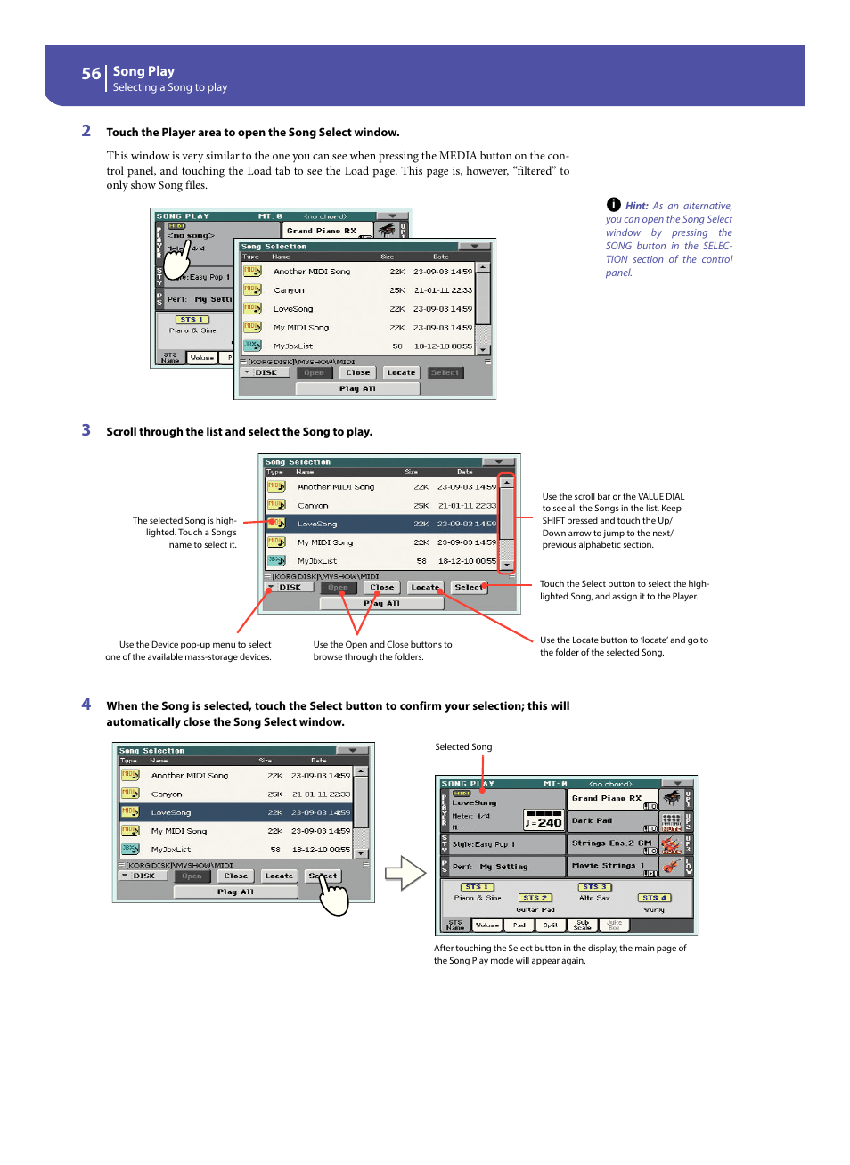 KORG Pa300 Arranger User Manual | Page 60 / 378