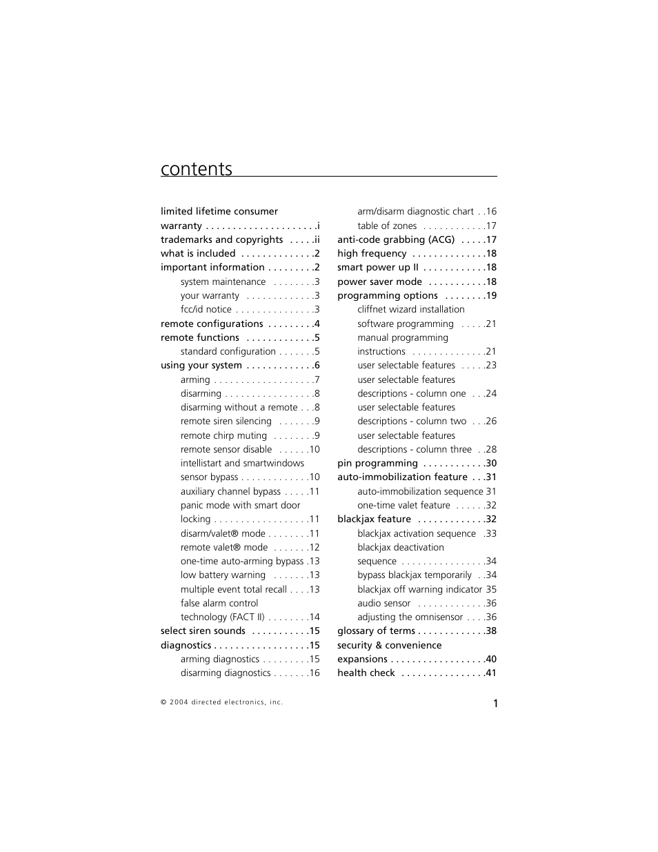 Directed Electronics 750 User Manual | Page 4 / 45