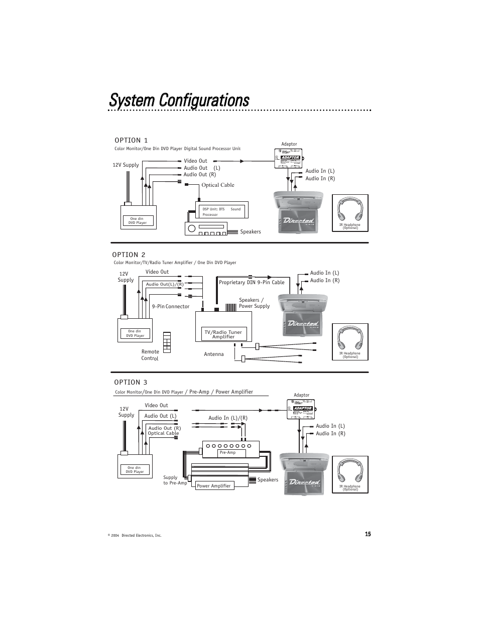 Ssyysstteem m c coonnffiigguurraattiioonnss | Directed Electronics OHV 1000 User Manual | Page 15 / 16