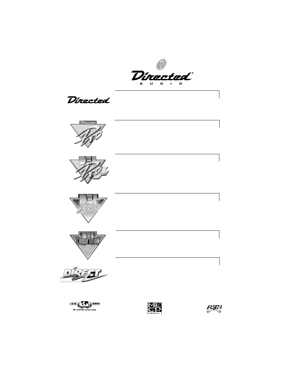 Directed Electronics Model 350 Power Amplifier User Manual | Page 12 / 12