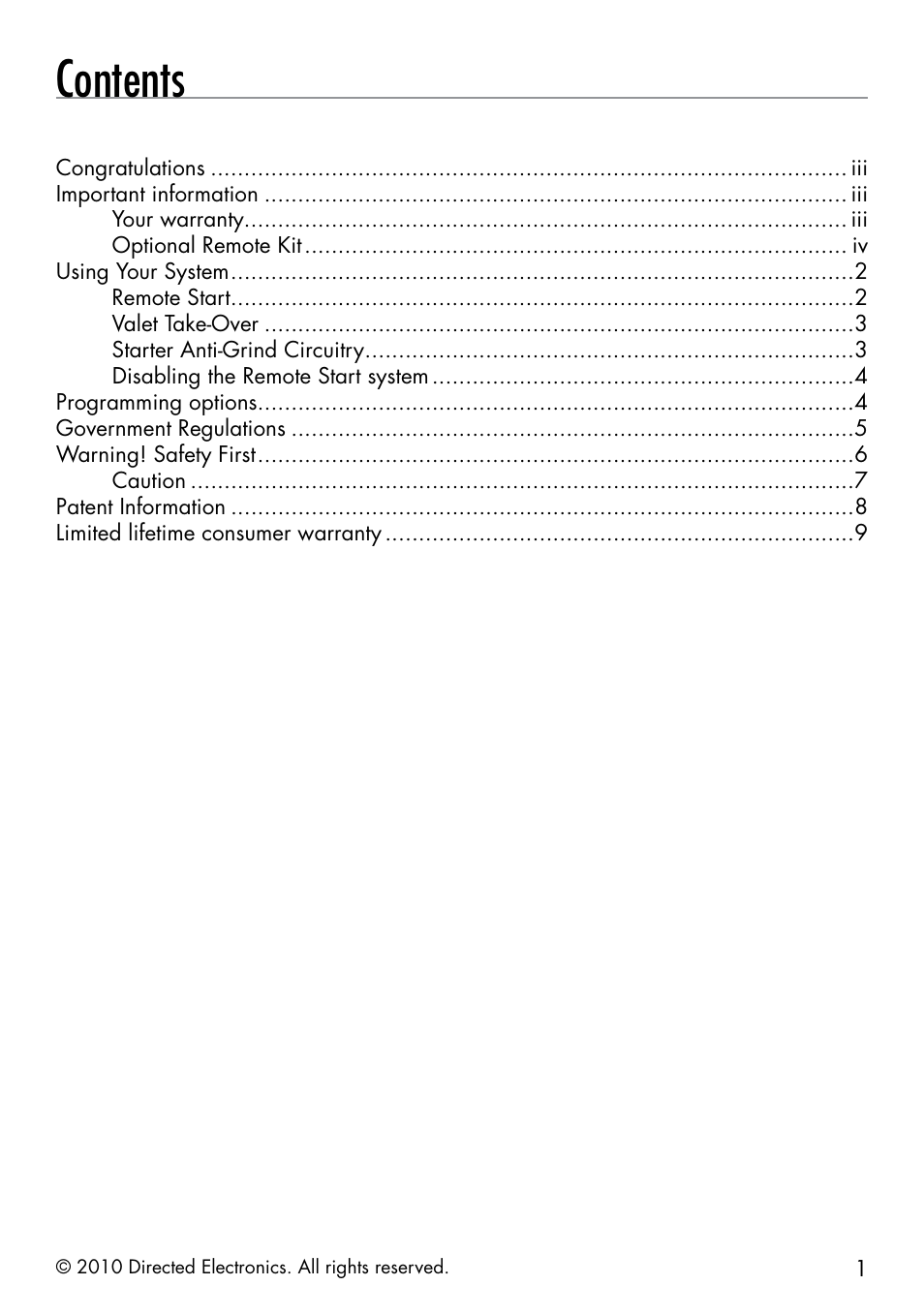 Directed Electronics SMARTSTART 3000 User Manual | Page 5 / 16