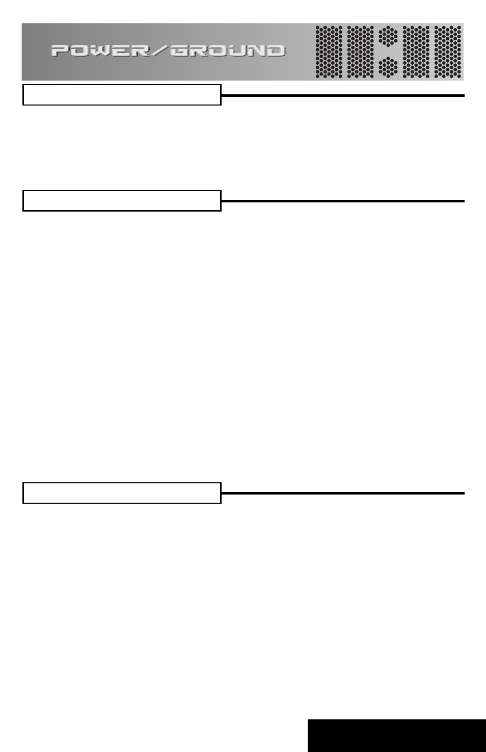 Power / ground | Directed Electronics TD2200PRO 225A User Manual | Page 6 / 19