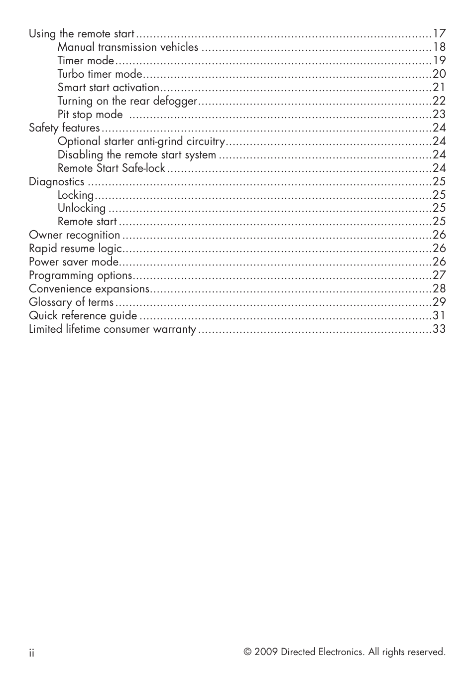 Directed Electronics VIPER 5101 User Manual | Page 4 / 44