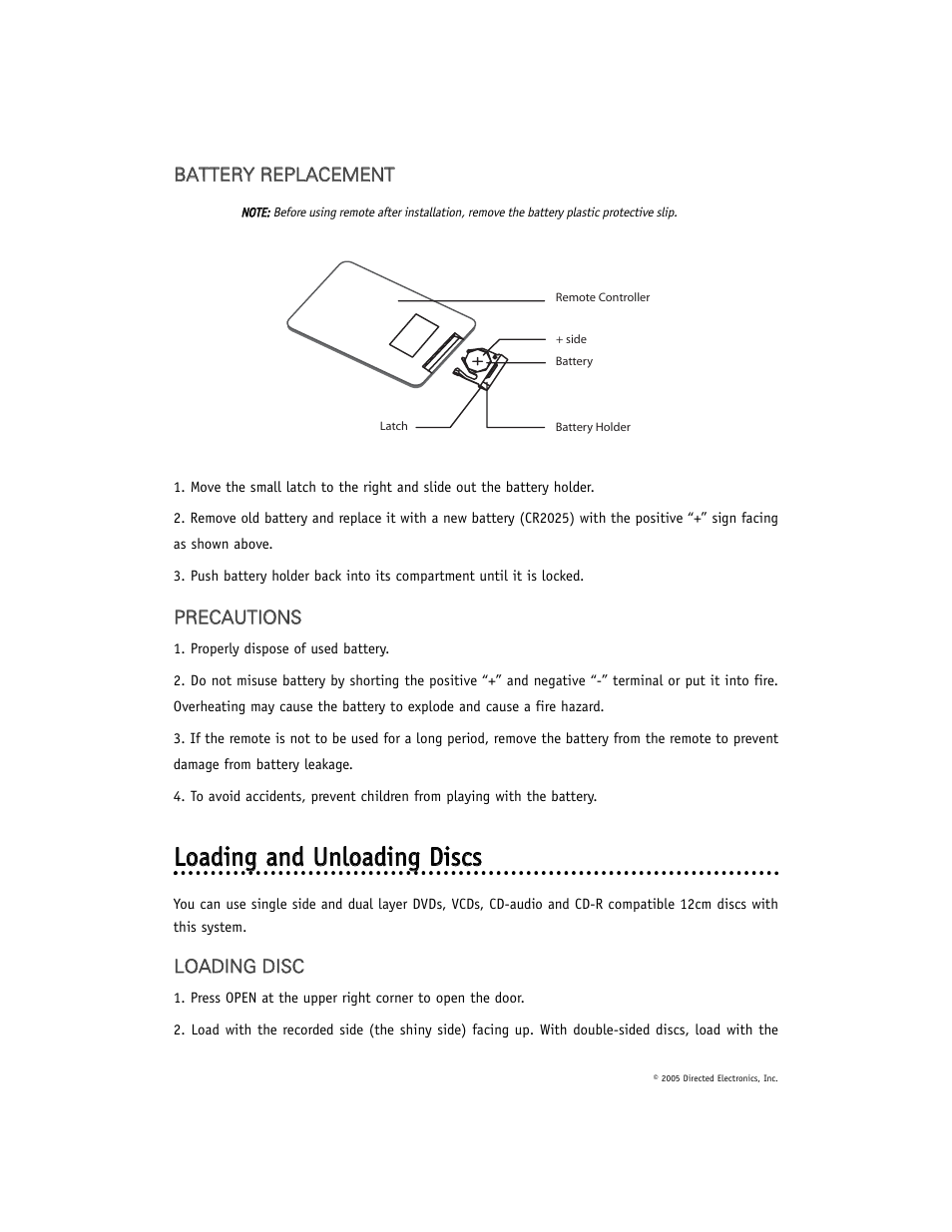 Directed Electronics OHD901 User Manual | Page 18 / 42