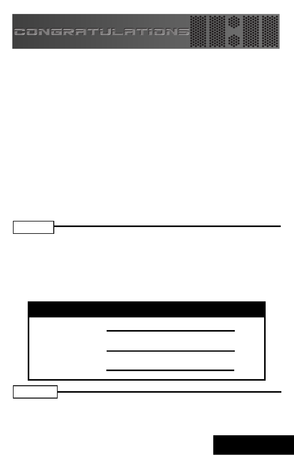 Congratulations | Directed Electronics MA4100 User Manual | Page 2 / 19