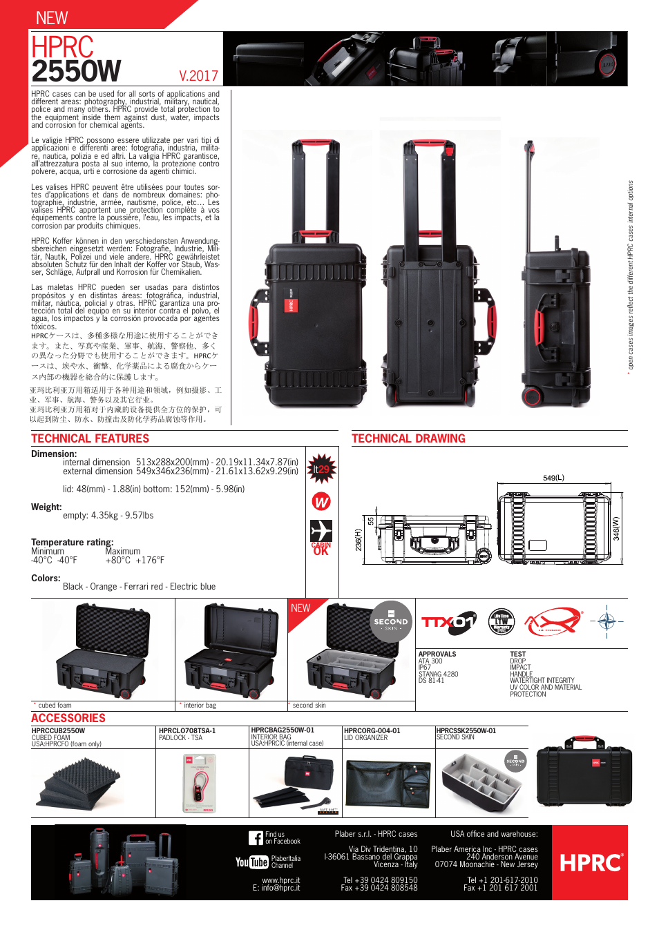 HPRC Wheeled Hard Case with Second Skin (Red) User Manual | 1 page