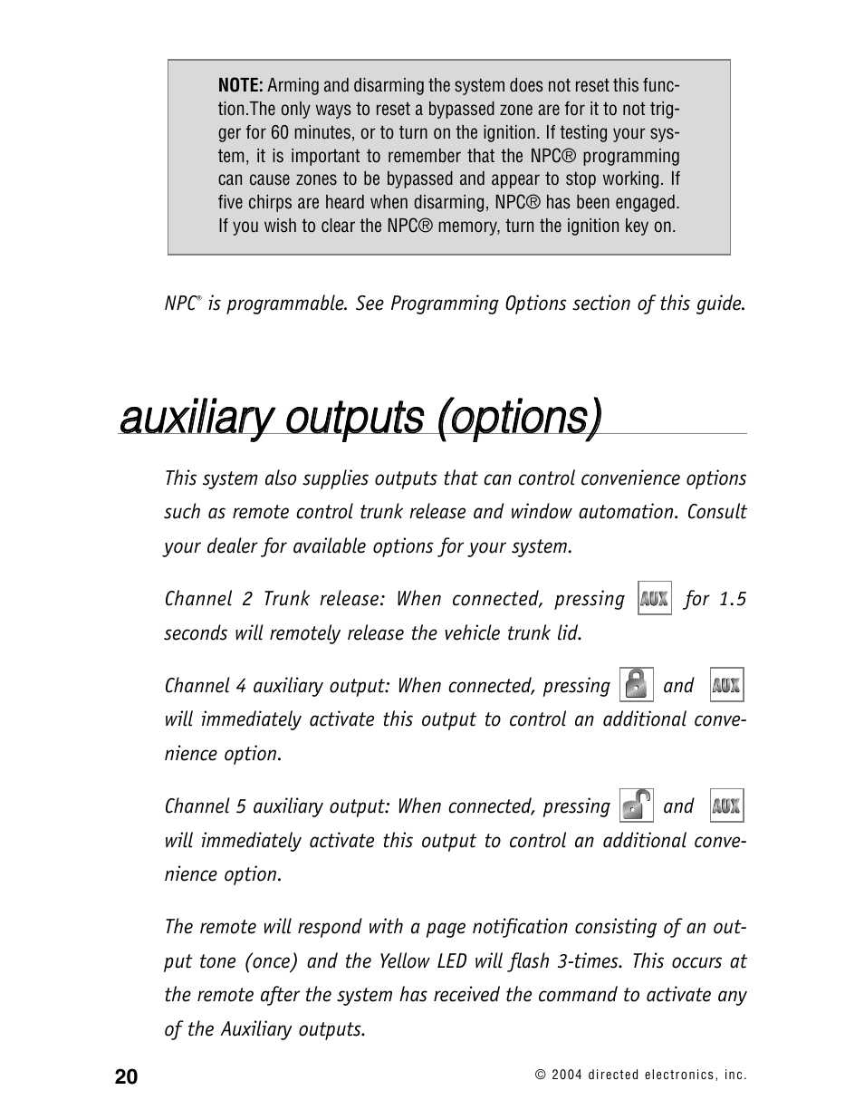 Directed Electronics 120XV User Manual | Page 23 / 42