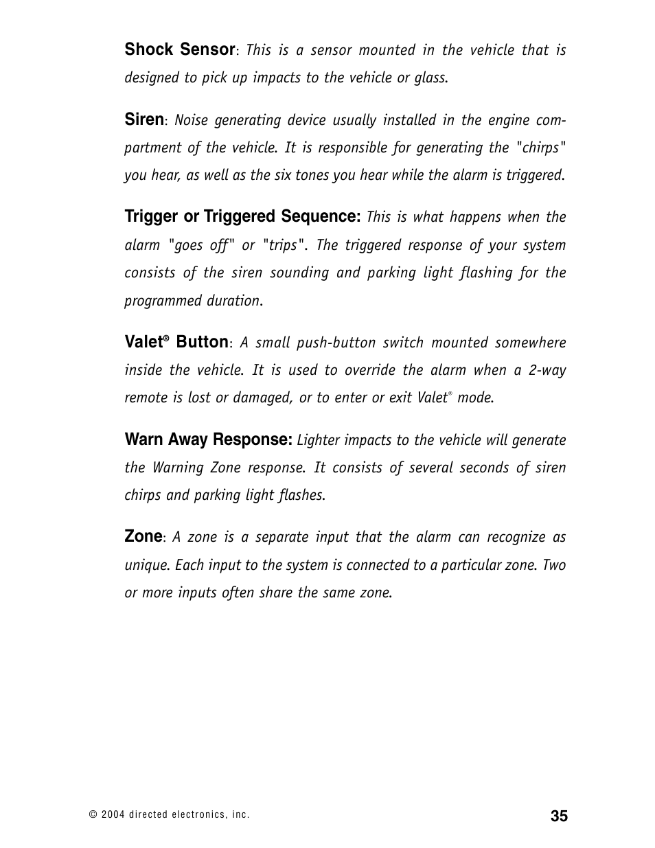 Directed Electronics 120XV User Manual | Page 38 / 42