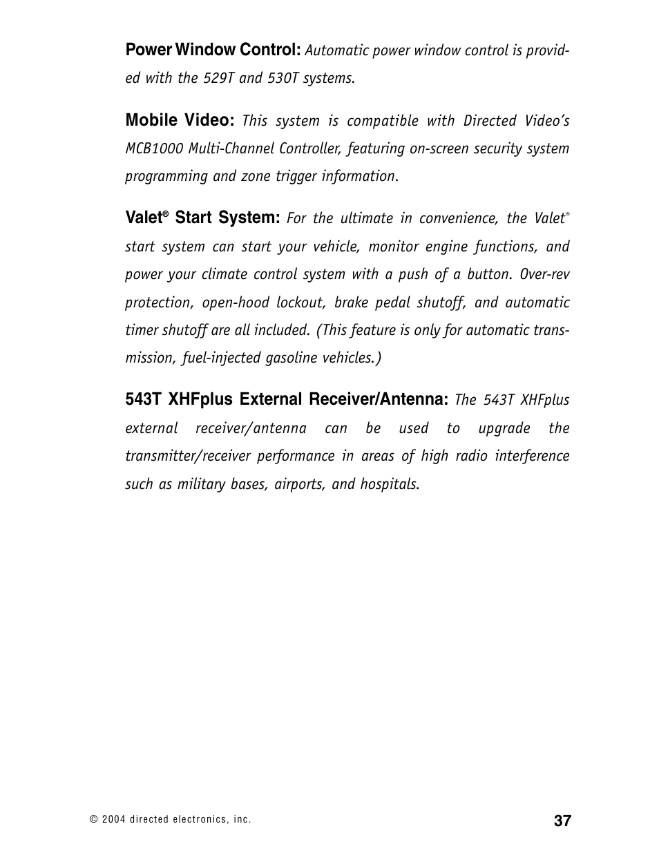 Directed Electronics 120XV User Manual | Page 40 / 42