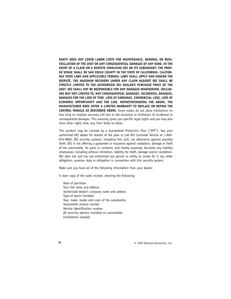 Directed Electronics 429 Series User Manual | Page 4 / 40