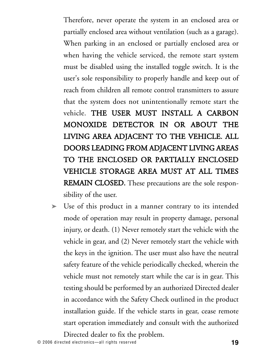 Directed Electronics Model 990 User Manual | Page 22 / 57