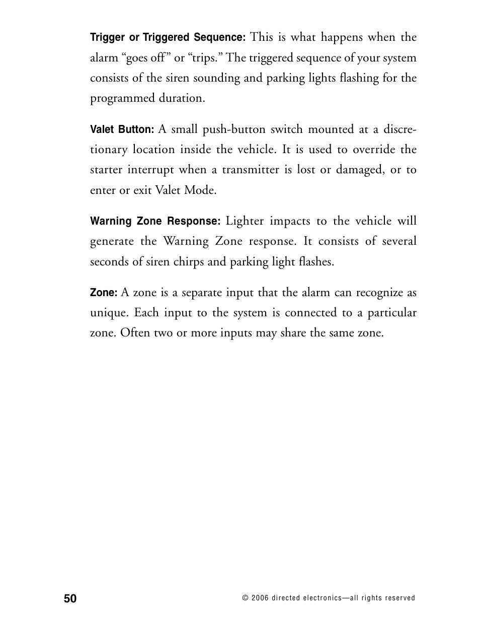 Directed Electronics Model 990 User Manual | Page 53 / 57