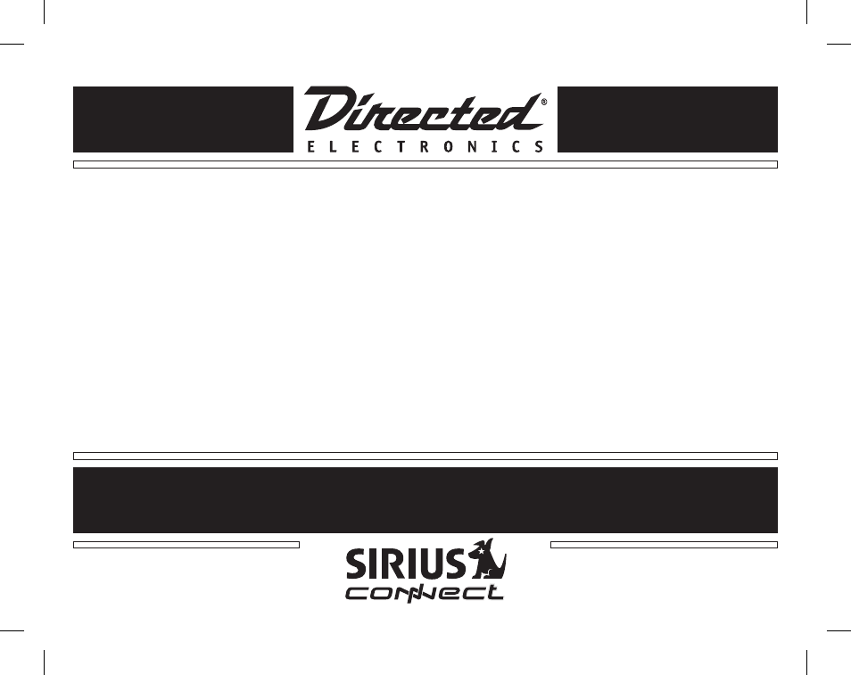 Directed Electronics Honda/Acura SIRIUS Interface HON-SC1 User Manual | 20 pages