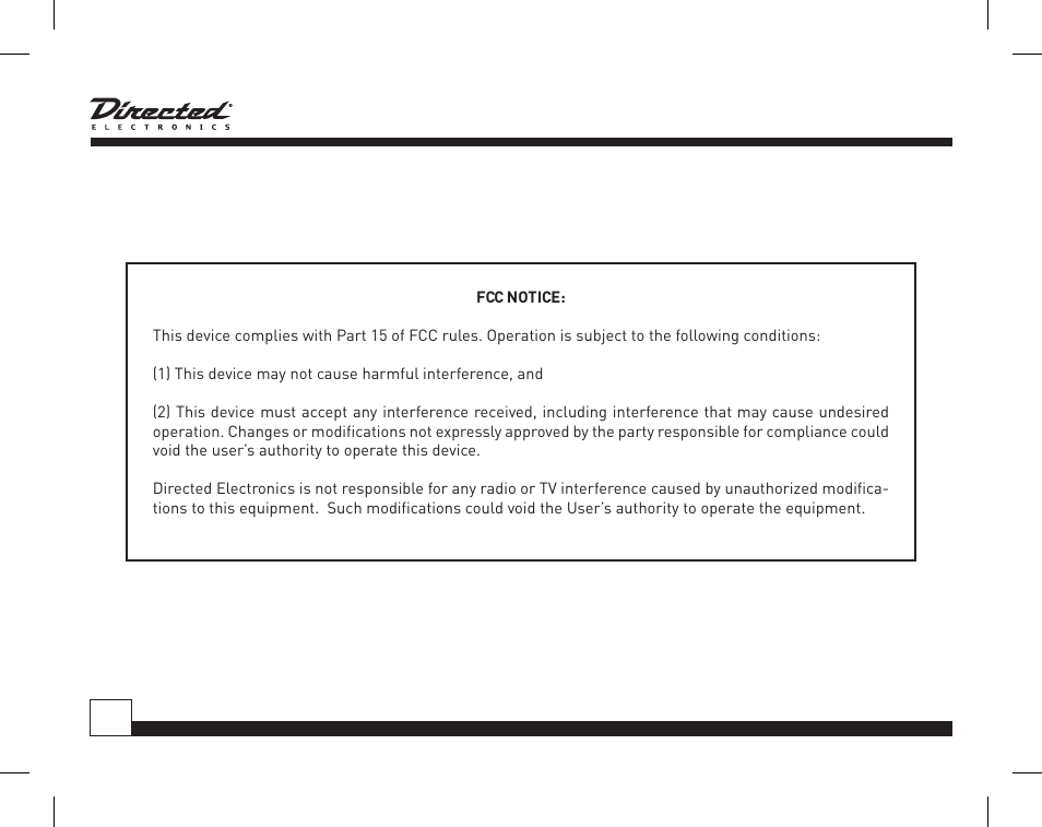 Directed Electronics Honda/Acura SIRIUS Interface HON-SC1 User Manual | Page 2 / 20