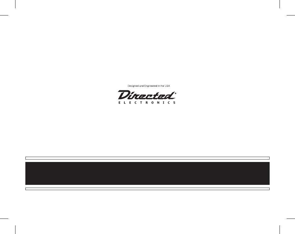 Directed Electronics Honda/Acura SIRIUS Interface HON-SC1 User Manual | Page 20 / 20