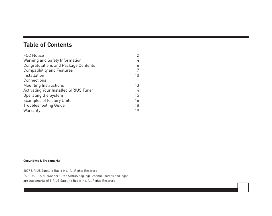 Directed Electronics Honda/Acura SIRIUS Interface HON-SC1 User Manual | Page 3 / 20