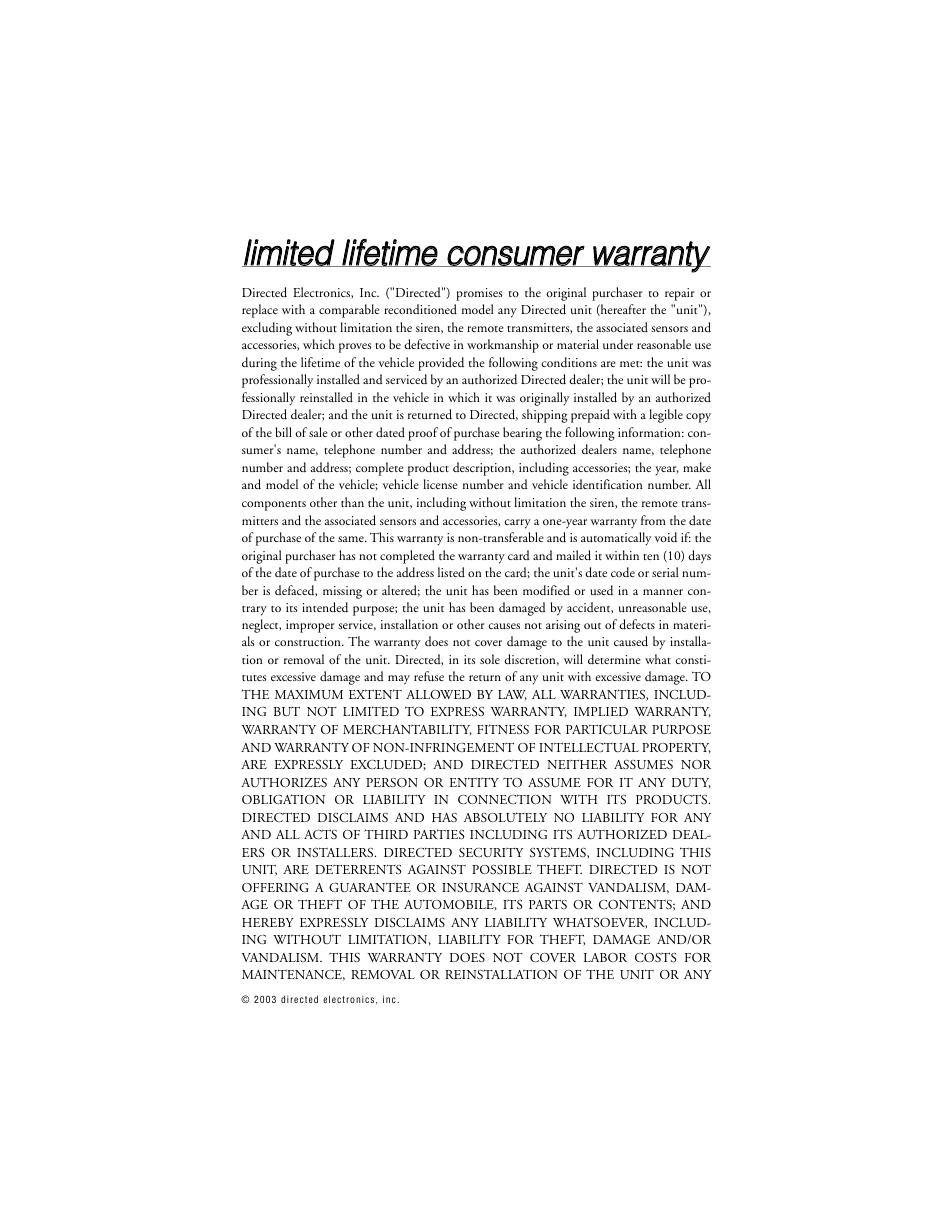Directed Electronics Model 690XV User Manual | Page 2 / 47