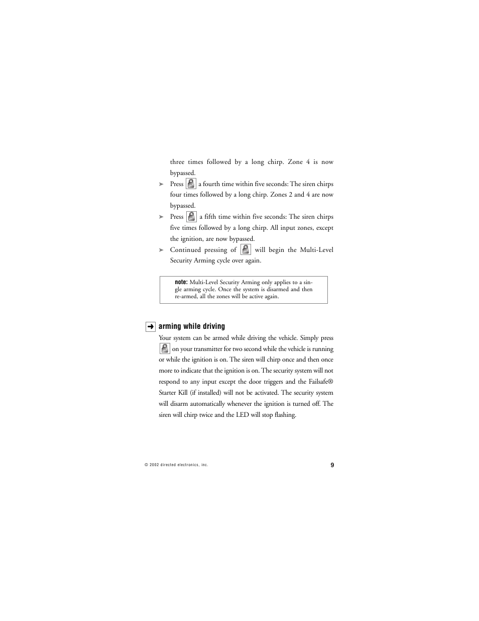 Directed Electronics 436 Series User Manual | Page 12 / 38