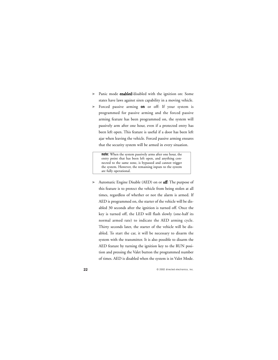 Directed Electronics 436 Series User Manual | Page 25 / 38