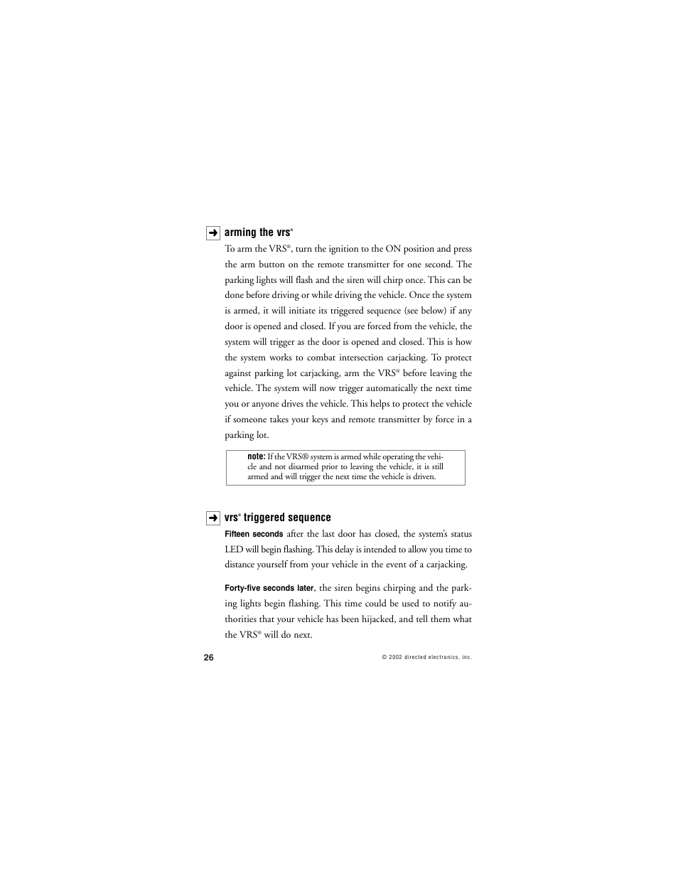 Directed Electronics 436 Series User Manual | Page 29 / 38
