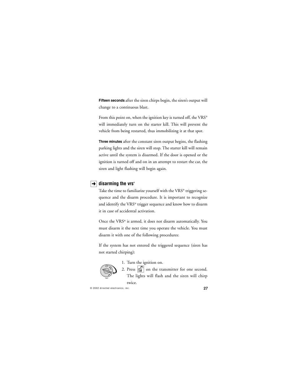 Directed Electronics 436 Series User Manual | Page 30 / 38