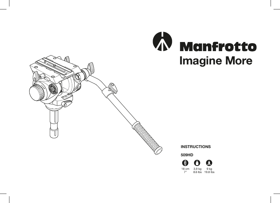 Manfrotto 509HD Video Head User Manual | 34 pages