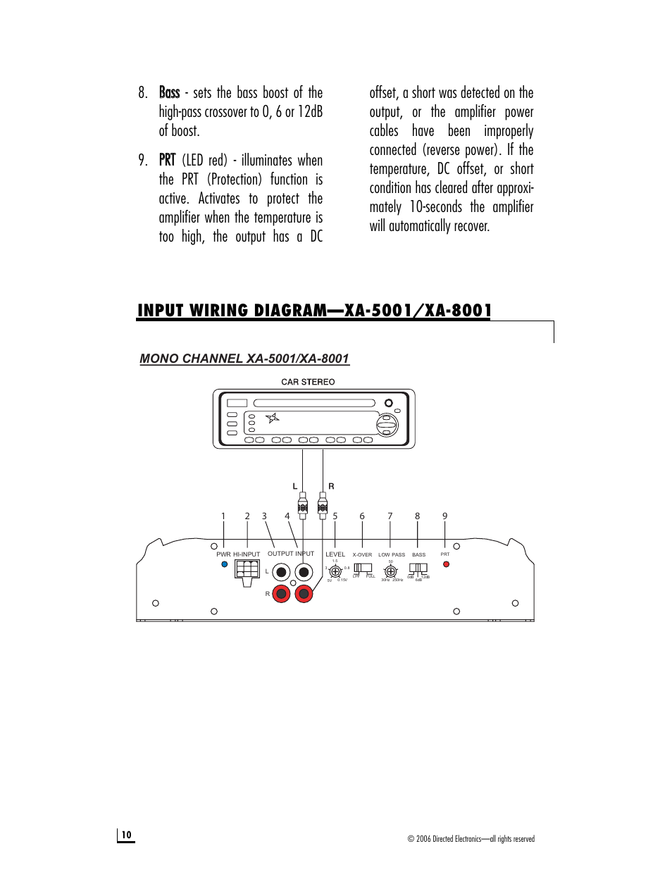 Directed Electronics XA-6004 User Manual | Page 10 / 20