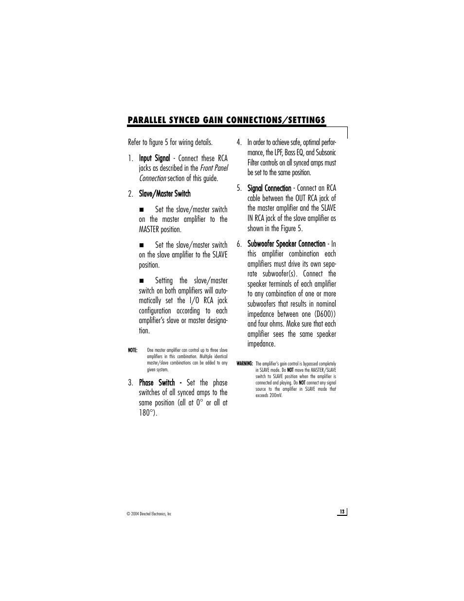 Directed Electronics D2400 User Manual | Page 13 / 22