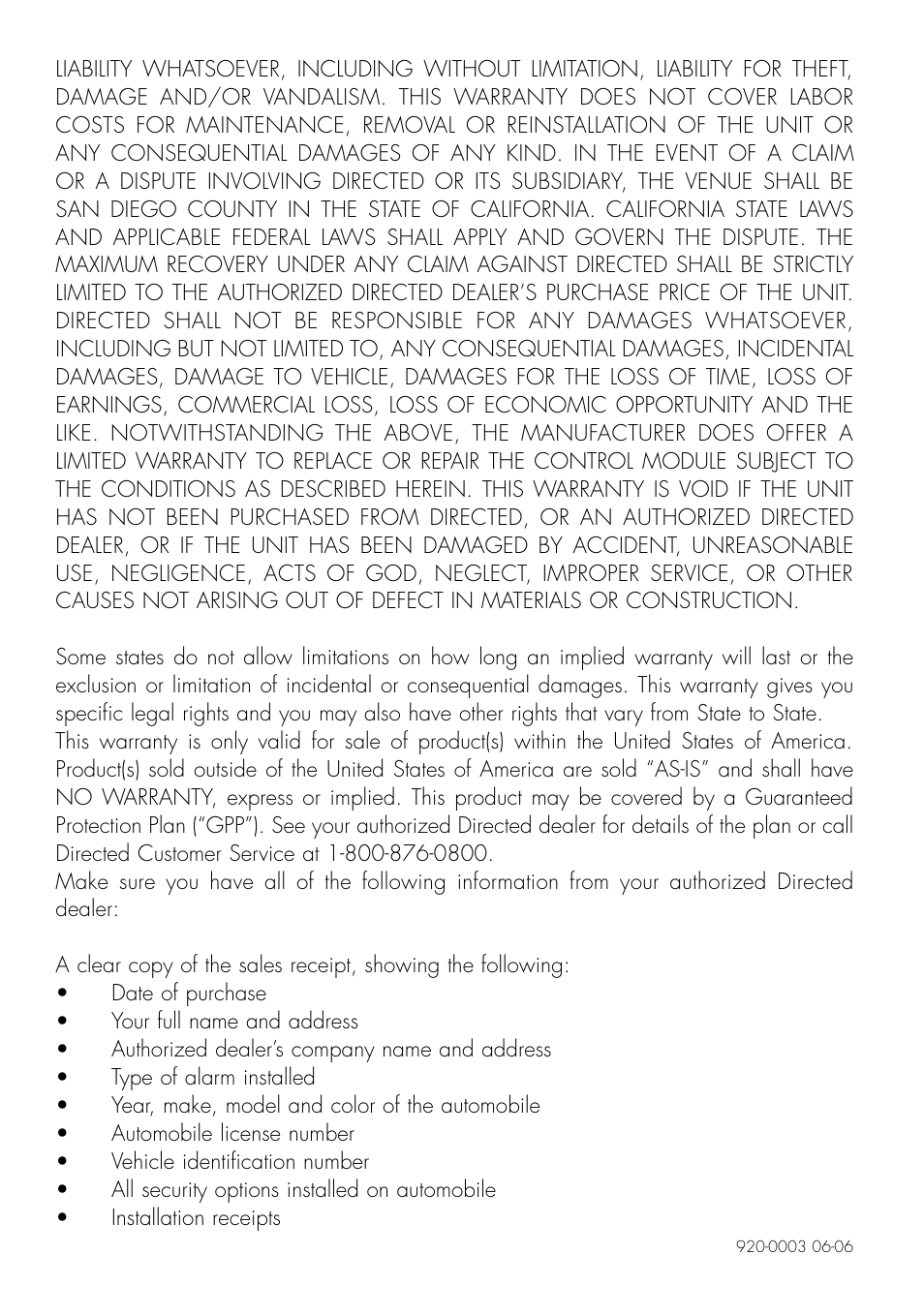 Directed Electronics CLIFFORD 320.3X User Manual | Page 40 / 41